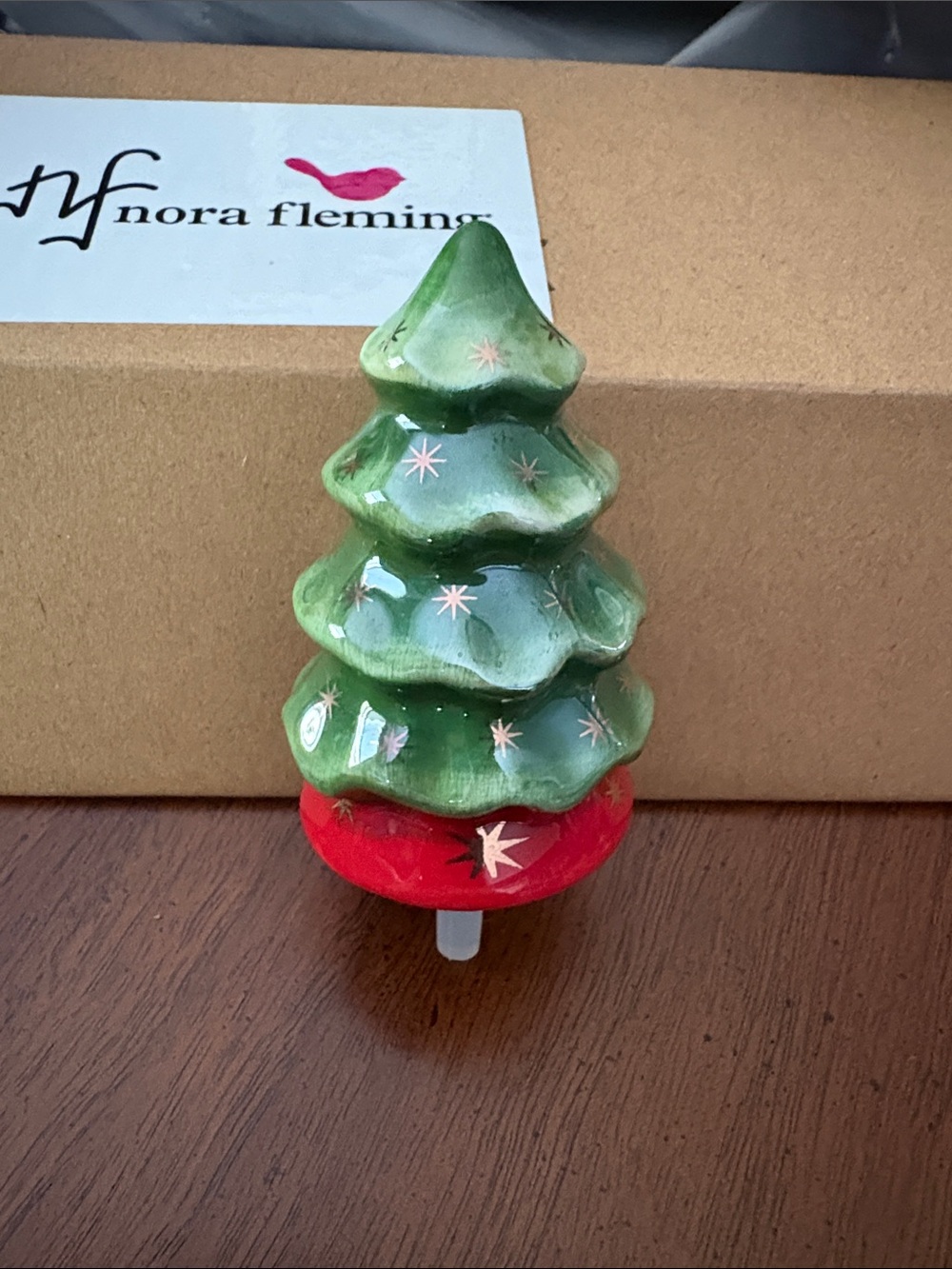 🎄Nora Fleming Green & Red Ceramic Holiday Tree